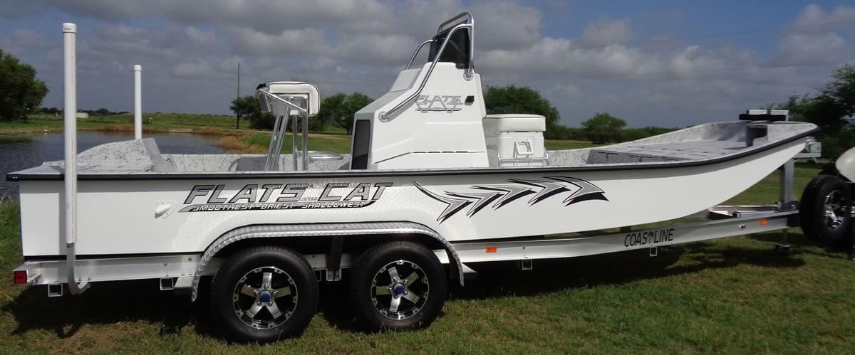 21 foot Flats Cat shallow water catarmaran fishing boat