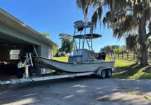 Custom Rigged Flats Cat Boat For Sale